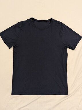 Lululemon Fundamental Men Navy T-Shirt Medium